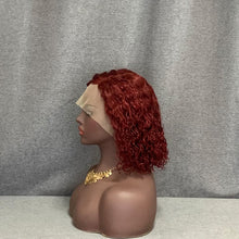 Load image into Gallery viewer, Burgundy 99j Water Wave Wig C Lace Side Part Wig