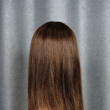 Load image into Gallery viewer, #2 Color Bang Wig Short Bob Wig Straight Hair 100% Virgin Human Hair