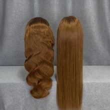 Load image into Gallery viewer, #4 Chocolate Brown Wig Virgin Hair Straight & Body Wave