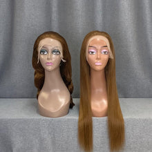 Load image into Gallery viewer, #4 Chocolate Brown Wig Virgin Hair Straight & Body Wave