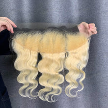 Load image into Gallery viewer, 13x4 HD Lace Frontal 613 Blonde Human Hair