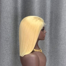 Load image into Gallery viewer, 4x4 HD Lace Bob Wig 613 Blonde Human Hair