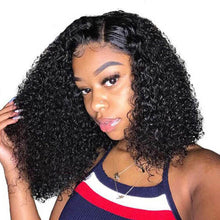 Load image into Gallery viewer, Kinky Curly Short Wig 13X4 Lace Frontal Wigs Bob Wig