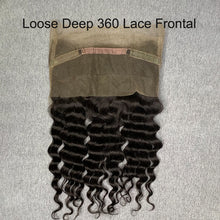 Load image into Gallery viewer, 360 Lace Frontal Loose Deep Wave 14-20 Inch Human Hair