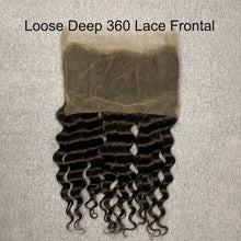 Load image into Gallery viewer, 360 Lace Frontal Loose Deep Wave 14-20 Inch Human Hair