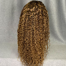 Load image into Gallery viewer, Honey Blonde Highlight Wig Jerry Curly Hair P4/27 13x4 Frontal Wig