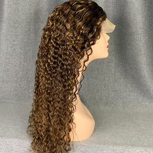 Load image into Gallery viewer, Honey Blonde Highlight Wig Jerry Curly Hair P4/27 13x4 Frontal Wig