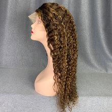 Load image into Gallery viewer, Honey Blonde Highlight Wig Jerry Curly Hair P4/27 13x4 Frontal Wig