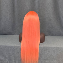 Load image into Gallery viewer, Pink Color Hair Lace Front Wig Straight