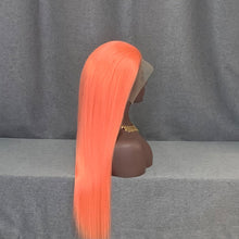 Load image into Gallery viewer, Pink Color Hair Lace Front Wig Straight