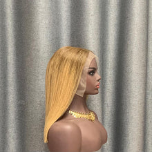 Load image into Gallery viewer, T4-27 Ombre Colored Human Hair Bob Wig 13x4 Lace Front 10-16 Inch