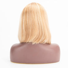 Load image into Gallery viewer, Bob Wig Straight Hair T Lace 4/12/613 Color Middle Part 100% Human Hair Wig