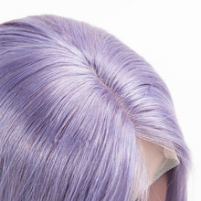 Load image into Gallery viewer, T Lace Bob Wig Middle Part Human Hair Lilac Color