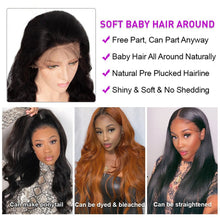 Load image into Gallery viewer, Body Wave Pre Plucked 13×4 Lace Front Wigs