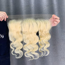 Load image into Gallery viewer, 13x4 HD Lace Frontal 613 Blonde Human Hair