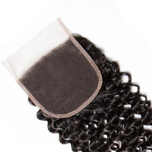 Load image into Gallery viewer, Brazilian 4*4 Curly Wave Lace Closure Human Hair Extensions - Ross Pretty Hair Official