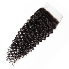 Load image into Gallery viewer, Brazilian 4*4 Curly Wave Lace Closure Human Hair Extensions - Ross Pretty Hair Official