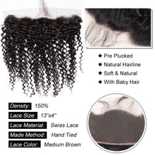Load image into Gallery viewer, Brazilian Curly Hair 13*4 Lace Frontal Human Hair