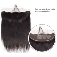 Load image into Gallery viewer, Brazilian Straight 13x4 Lace Frontal With Baby Hair Human Hair