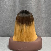 Load image into Gallery viewer, #1b-4-27 Ombre Color T Part Lace Bob Wig 10 Inch