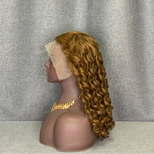 Load image into Gallery viewer, 18 Inch Loose Curly #4 Brown Hair Lace Wig 13x4 Lace Front Wig