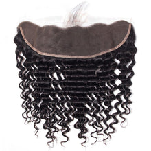 Load image into Gallery viewer, Deep Wave 13*4 Lace Frontal Brazilian Human Hair With Baby Hair