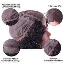 Load image into Gallery viewer, T Lace Wig 13X4 Deep Wave