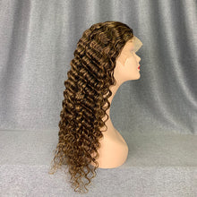 Load image into Gallery viewer, Highlight Wig 180% Density Deep Wave Human Hair Wig