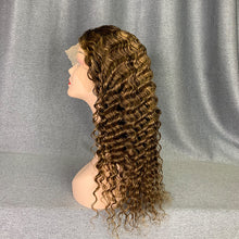 Load image into Gallery viewer, Highlight Wig 180% Density Deep Wave Human Hair Wig