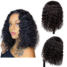 Load image into Gallery viewer, Short Wig Deep Wave 13X4 Lace Frontal Wigs Bob Wig