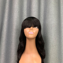 Load image into Gallery viewer, Body Wave Bang Wig 100% Virgin Human Hair
