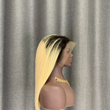 Load image into Gallery viewer, blonde bob frontal wig