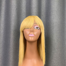 Load image into Gallery viewer, 613 Blonde Bang Wig Short Bob Wig Straight Hair