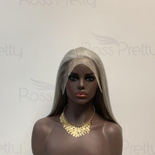 Load image into Gallery viewer, Grey Bob Wig Straight 13x4 Lace Front Human Hair