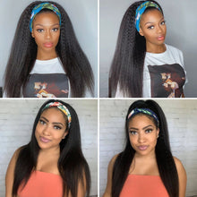 Load image into Gallery viewer, Headband Wig Kinky Straight Brazilian