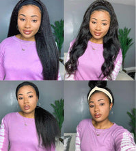 Load image into Gallery viewer, Headband Wig Kinky Straight Brazilian