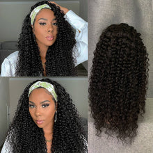 Load image into Gallery viewer, Glueless Wig Jerry Curly High Density 200% Full Head Wig Headband Hair Wig