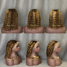 Load image into Gallery viewer, Deep Wave Bob Wig P4/27 Highlight 13X4 Lace Frontal
