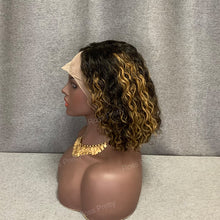 Load image into Gallery viewer, Water Wave P4-27 Highlight Human Hair C Side Part Lace Wig