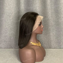 Load image into Gallery viewer, 10 Inch 13x4 Lace Front Bob Wig Natural Black Virgin Hair