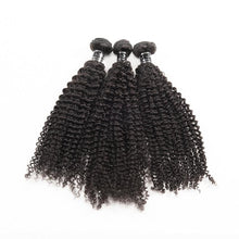 Load image into Gallery viewer, Kinky Curly Hair 3 Bundles With Closure Brazilian 100% Virgin Human Hair Bundles - Ross Pretty Hair Official