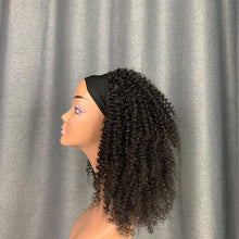 Load image into Gallery viewer, Kinky Curly High Density 200% Full Head Wig Thick Hair Headband Hair Wig