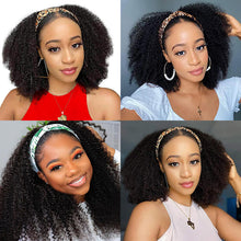 Load image into Gallery viewer, Kinky Curly High Density 200% Full Head Wig Thick Hair Headband Hair Wig