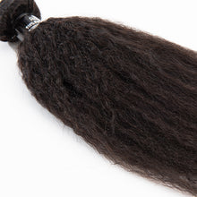 Load image into Gallery viewer, Brazilian Virgin Human Hair Kinky Straight Hair 3 Bundles Beauty Hairstyle