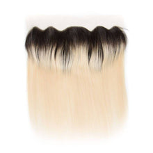 Load image into Gallery viewer, Lace Frontal Color 1b 613 Straight Brazilian Remy Human Hair - Ross Pretty Hair Official