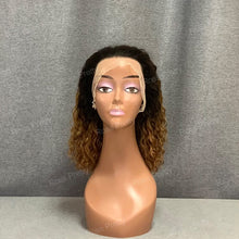 Load image into Gallery viewer, #1b-30 Water Wave Bob Wig Ombre Hair Lace Frontal Bob Wig