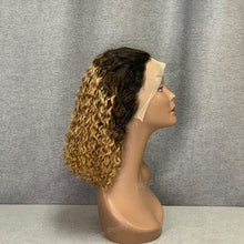 Load image into Gallery viewer, Water Wave Bob Wig Ombre Color #1b-27 Hair Lace Front Bob Wig