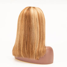 Load image into Gallery viewer, 4/4/27 Color 13×4 Lace Front Wigs Bob Straight Ombre Hair Virgin Human Wig