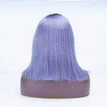 Load image into Gallery viewer, 1b Roots with Periwinkle Color Bob Wigs Lace Front Bob