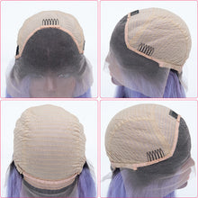Load image into Gallery viewer, 1b Roots with Periwinkle Color Bob Wigs Lace Front Bob